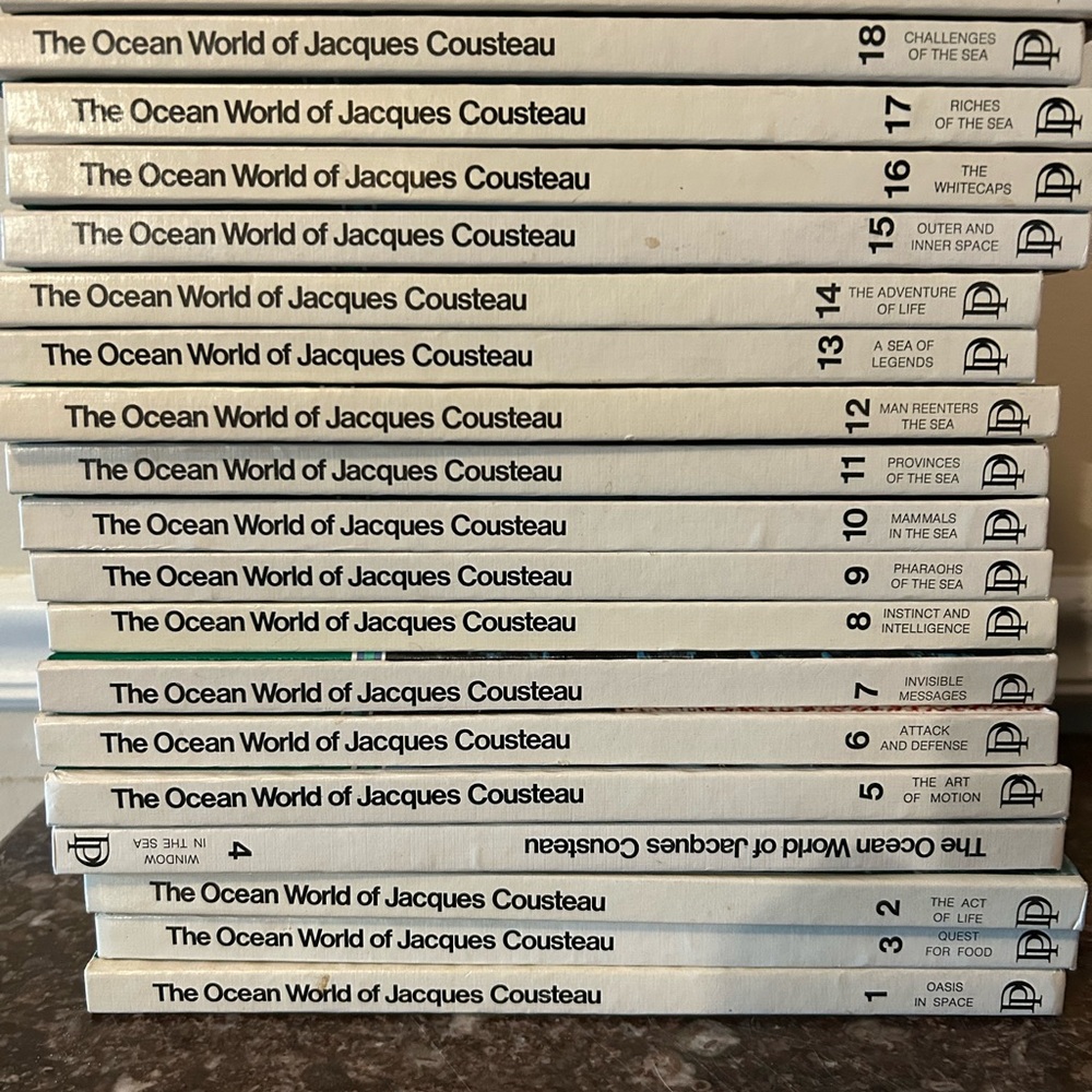 The Ocean World of Jacques Cousteau Book Set